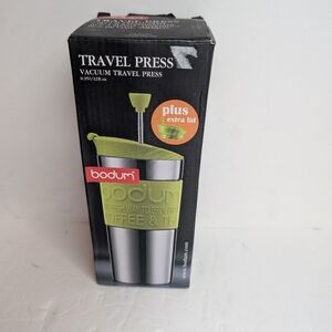 Bodum 12oz Insulated Stainless Steel French Press Coffee Tea Travel mug